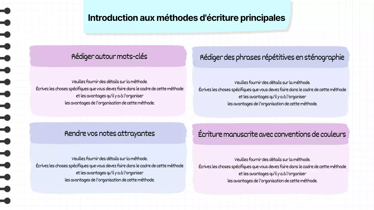 La prise de notes kitsch en jaune et orange