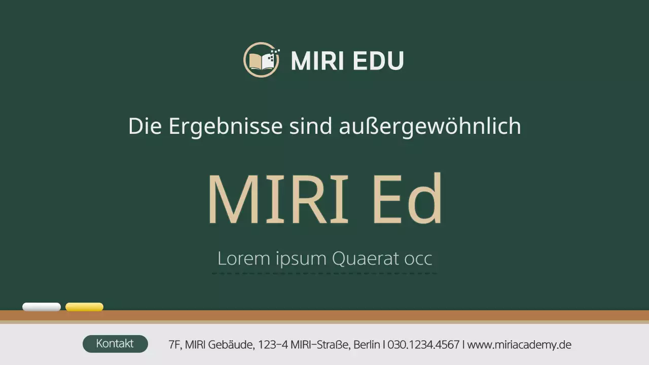 Ein einfacher, abstrakter Schulprospekt