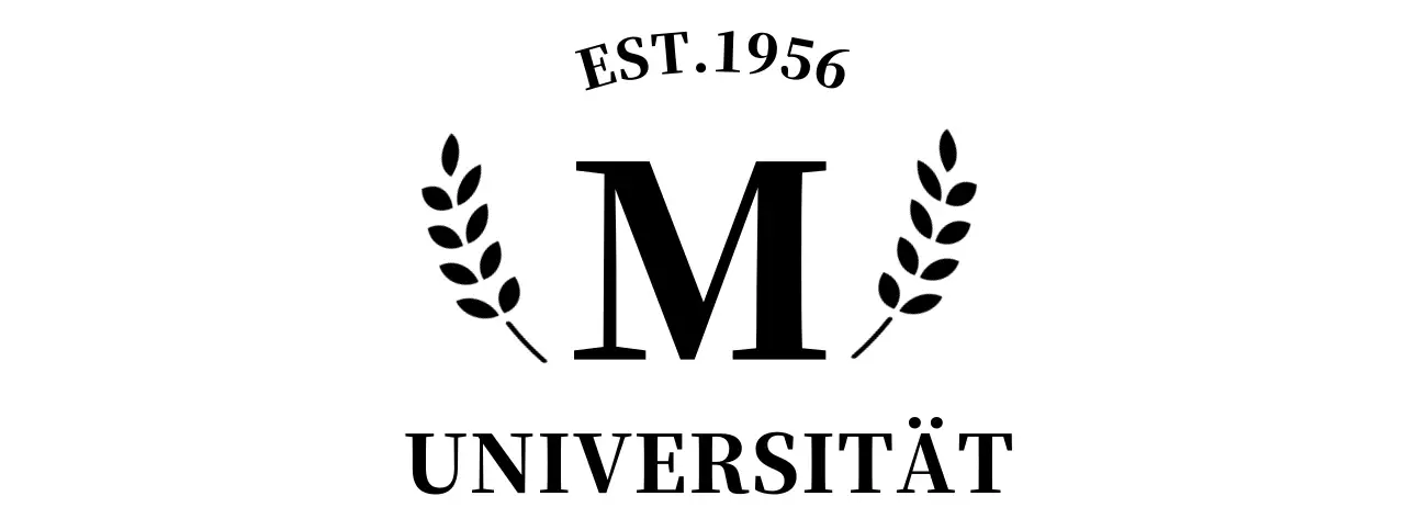 Einfaches Konzept Universität Souvenir mit Lorbeer-Logo