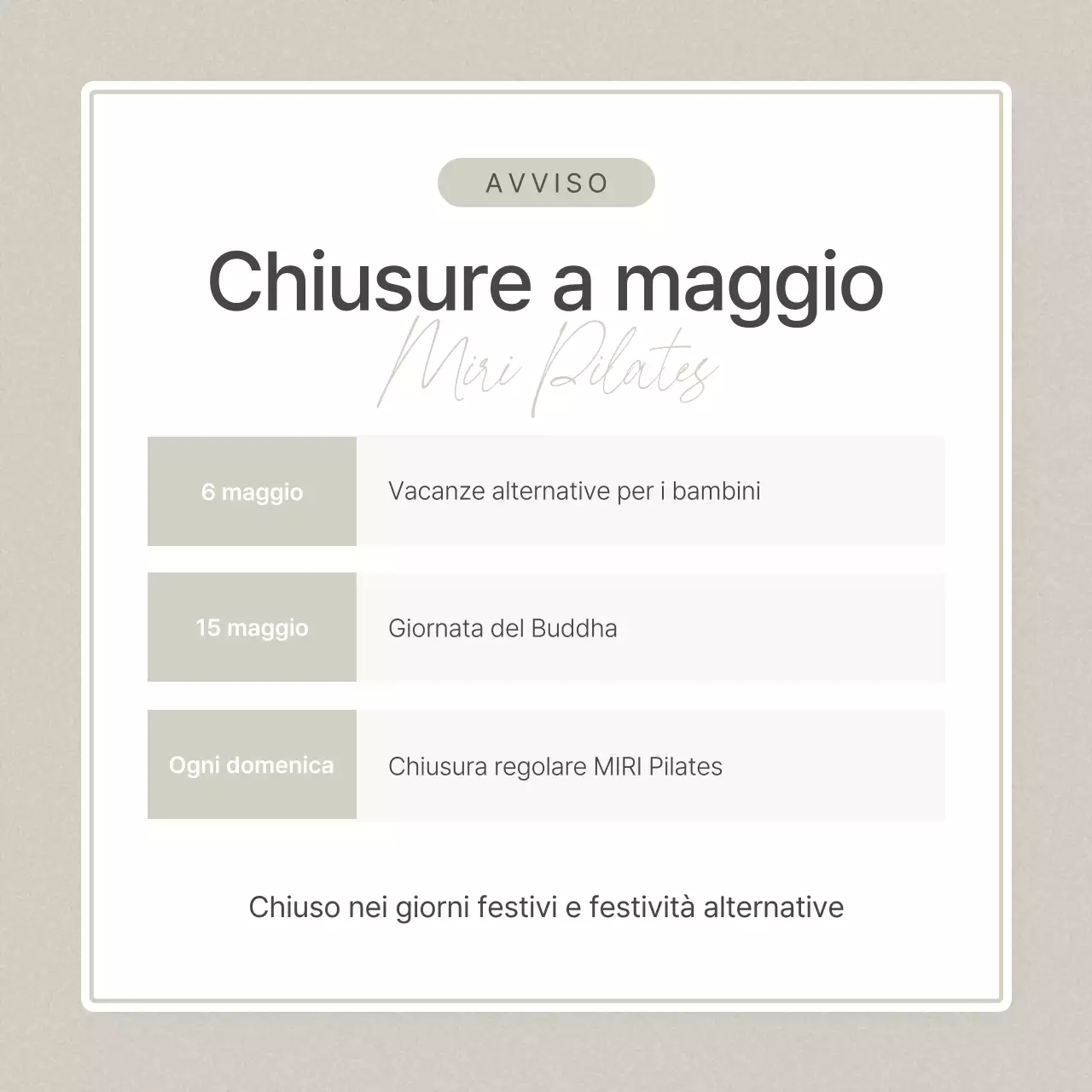 Modern Pilates in beige e giallo annuncio di social media marketing