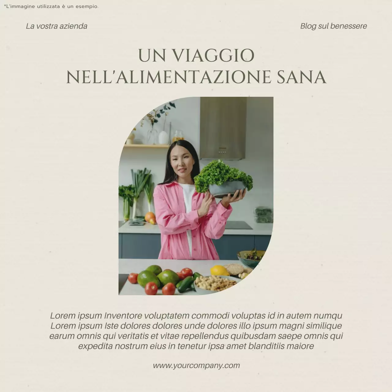 Promozione del blog sullo stile di vita sano e moderno Beige e Khaki