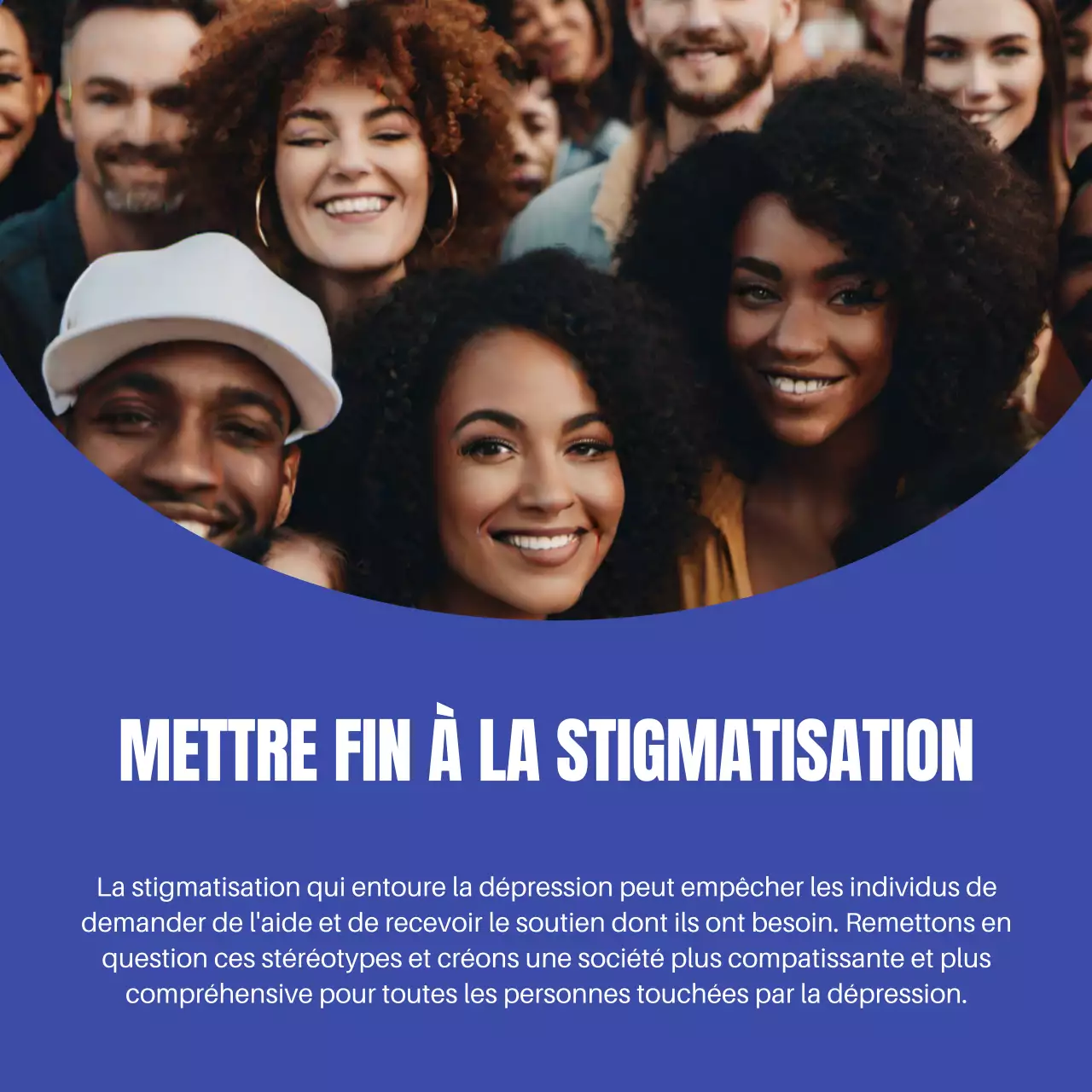 Bleu et blanc moderne Comprendre la dépression Introduction