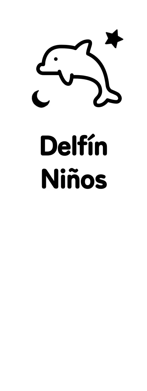 Bonito diseño con simpáticas ilustraciones de delfines