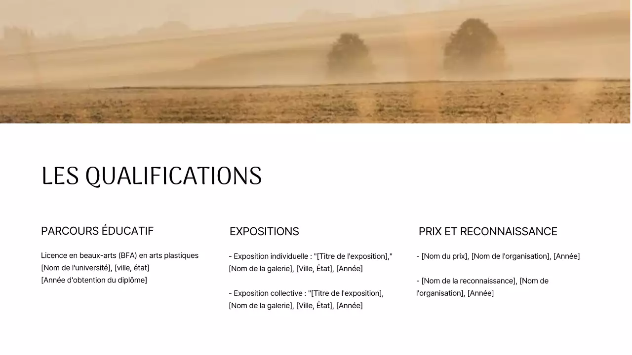 Photographe moderne en noir et blanc Introduction Portfolio