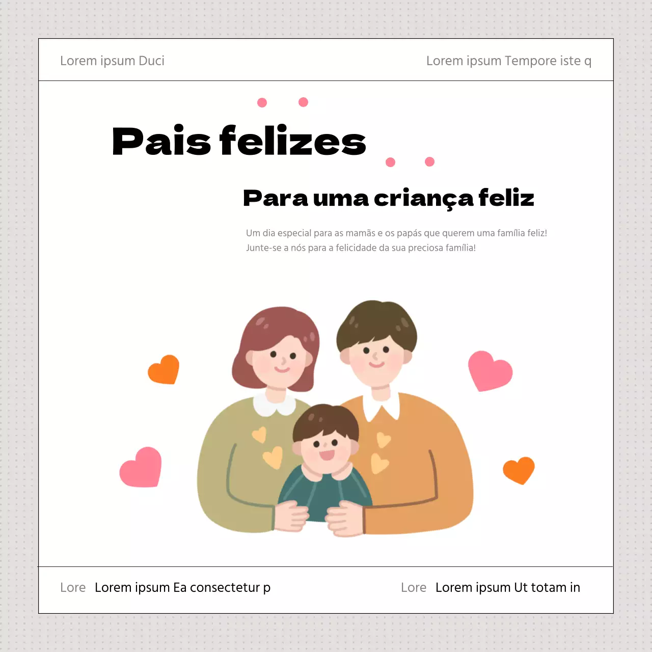 Promover a educação parental com um moderno amarelo e laranja Mês da História da Família