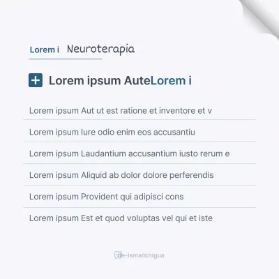 Un semplice studio dentistico in bianco e azzurro per promuovere lo studio Q&AP Promuovere lo studio