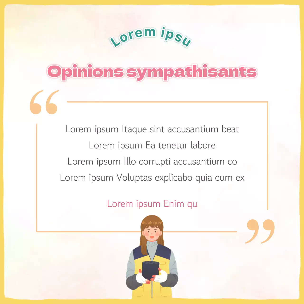 Promouvoir le bénévolat rose et jaune pour la fête des mères