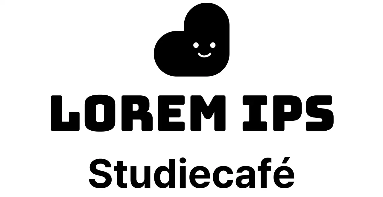 Studiecafé leeszaal logo in een afgerond lettertype