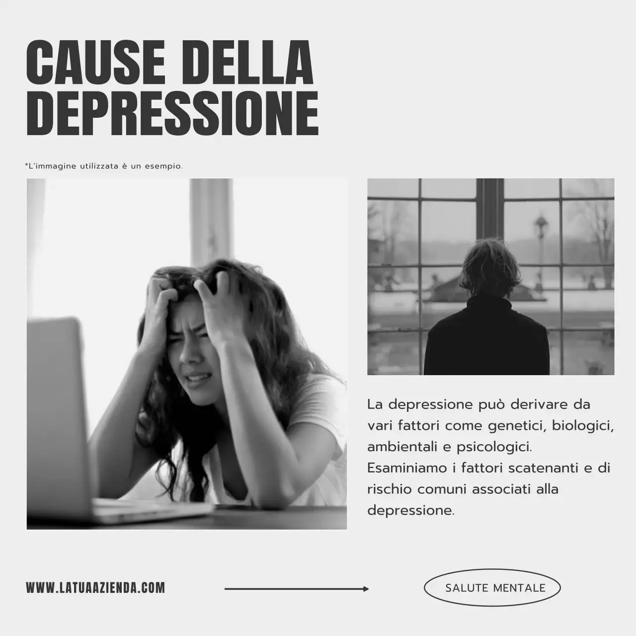 Beige e Grigio Minimal Care Psicologia Promozione del blog