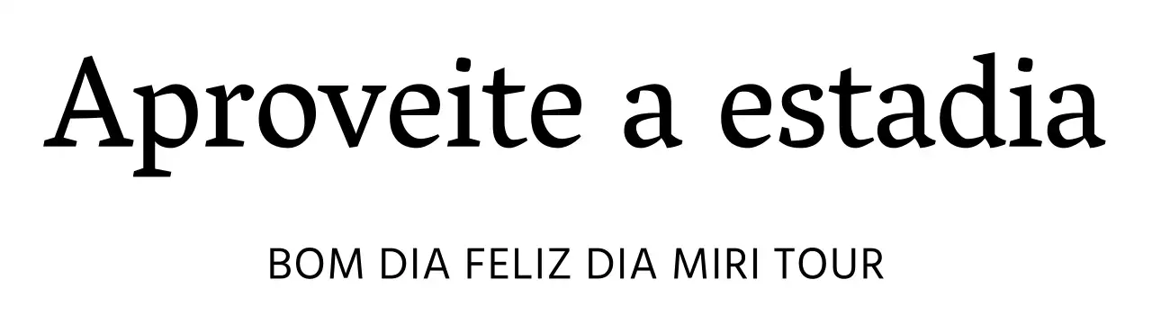 Uma agência de viagens com um aspeto elegante e texto com serifa