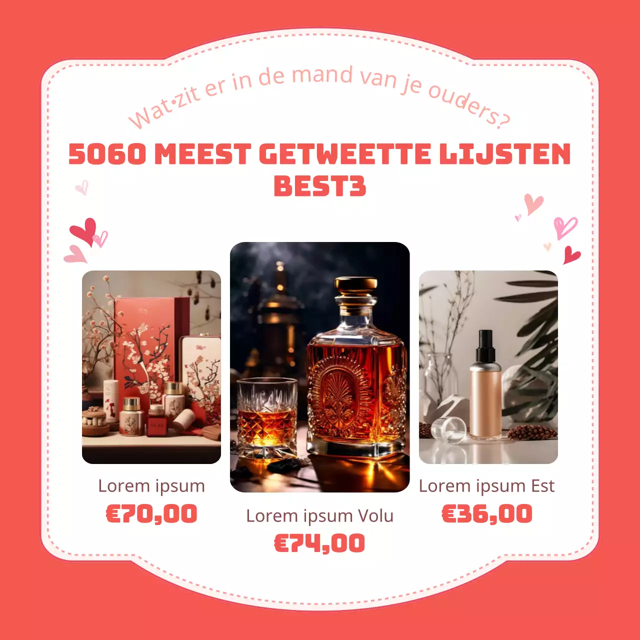 Leuke Moederdagcadeaus in rood en roze promoten