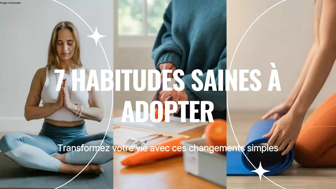 White and Blue Minimal Healthy Habits Vlog Video (en anglais)