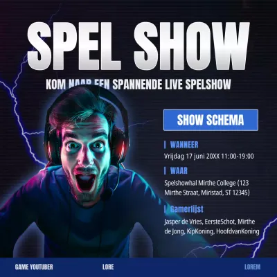 Promoot de Navy en Black Cyber Games Live Show