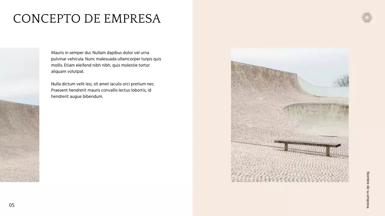 Beige Blanco Mínimo Tono Neutro Presentación de Negocios Pitch Deck Estrategia