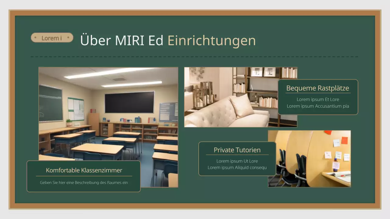 Ein einfacher, abstrakter Schulprospekt