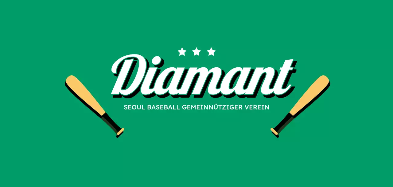 Baseballschläger-Design im Retro-Look