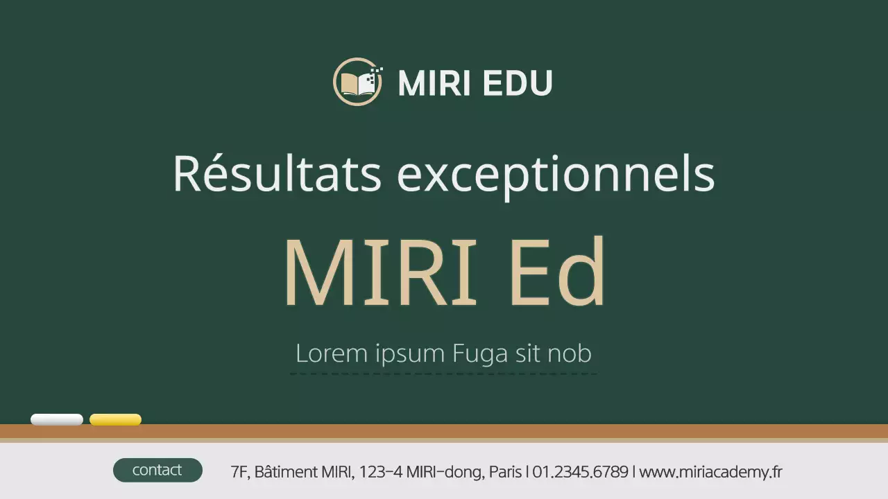 Un prospectus scolaire simple et abstrait