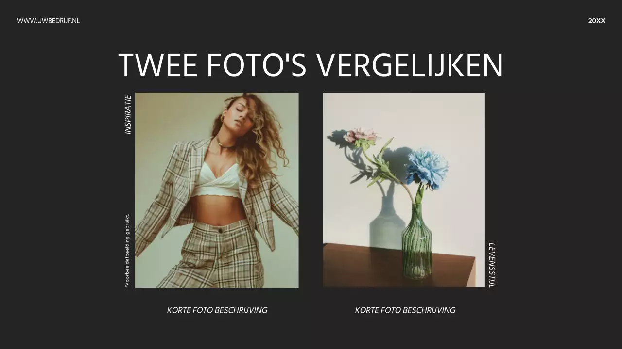 Zwart-wit moderne fotocollage advertentie