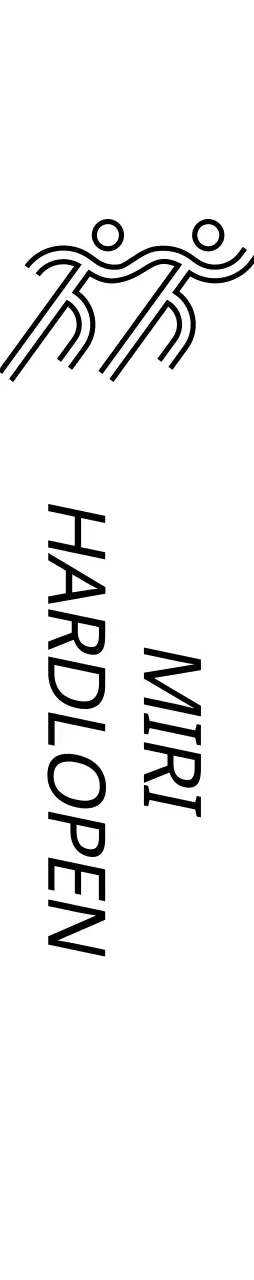 Eenvoudige hardloopwedstrijd met illustraties van hardlopers