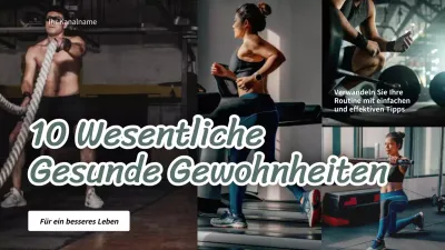 Schwarz und Weiß Einfache Gesunde Gewohnheiten Tipps Youtube Thumbnail Video