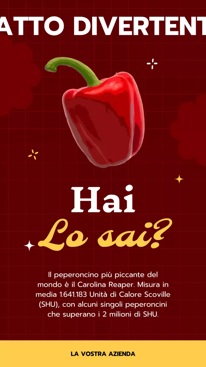 Pubblicità in grassetto rosso e giallo