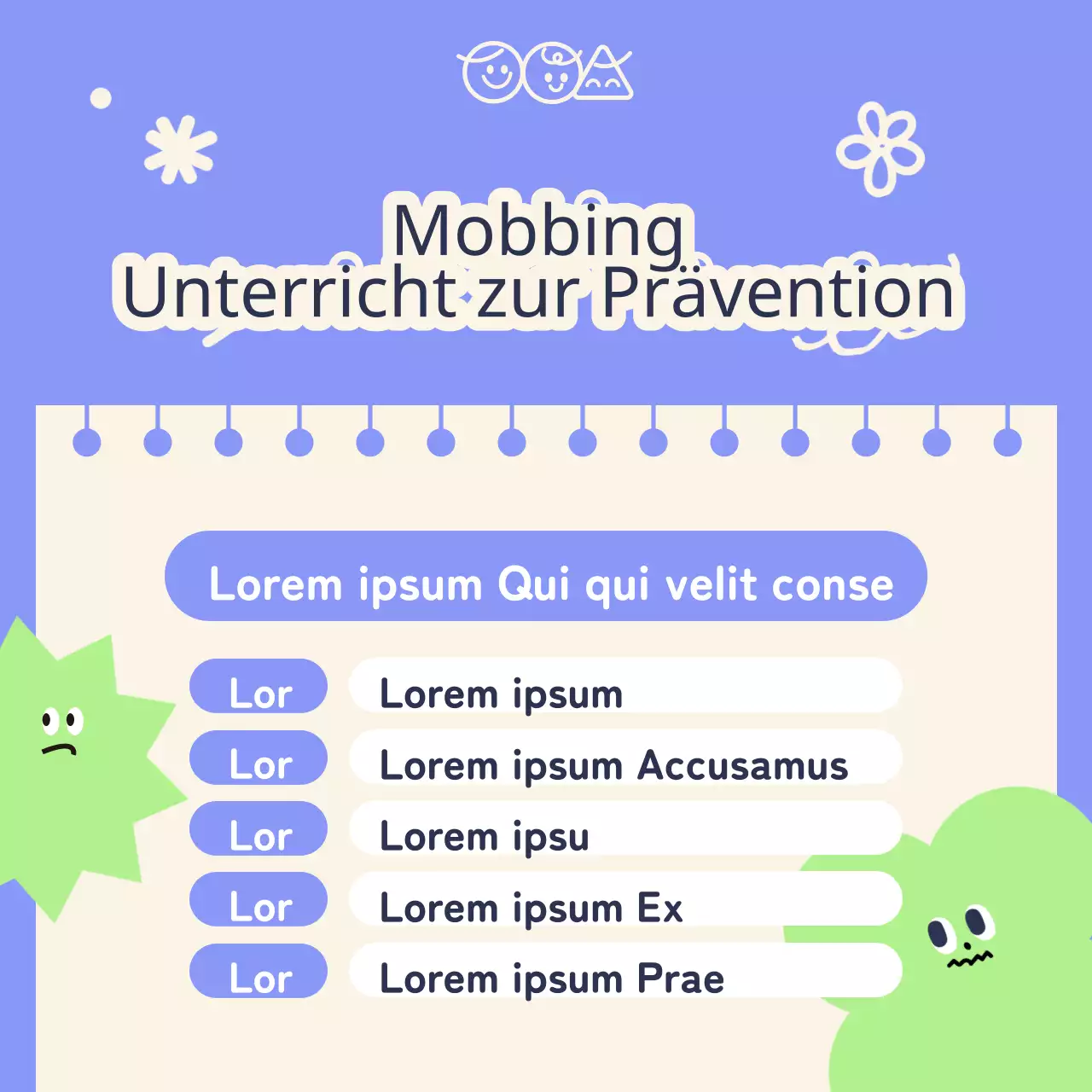 Werben Sie für Ihre violette und chartreuse Love Your Friends Week-Veranstaltung