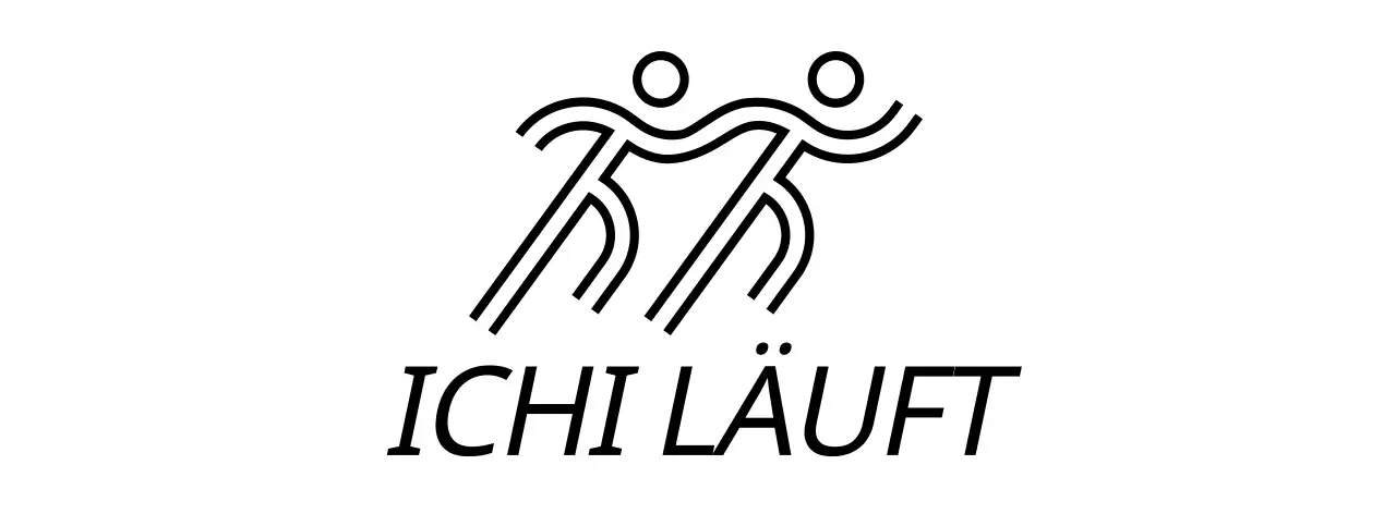 Einfacher Laufwettbewerb mit Illustrationen von Läufern