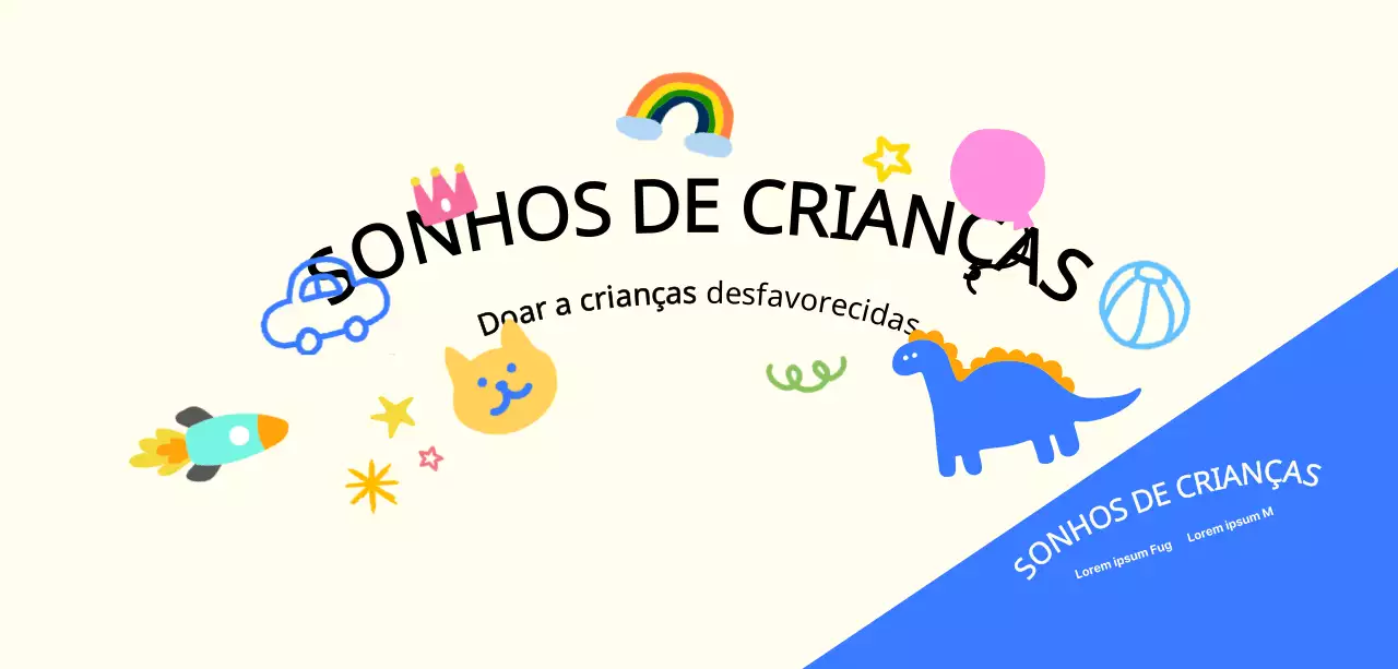 Celebrar as instituições de caridade para crianças com desenhos coloridos e engraçados