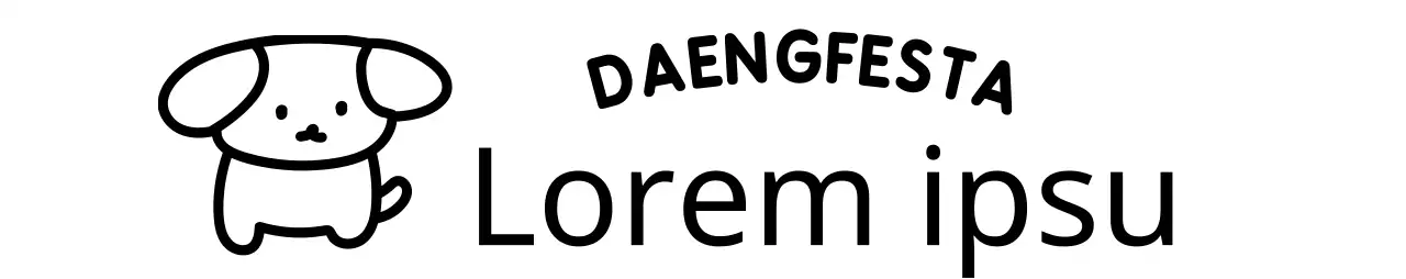 Schattig en knuffelig puppyfeest met puppyillustraties en gebogen tekst