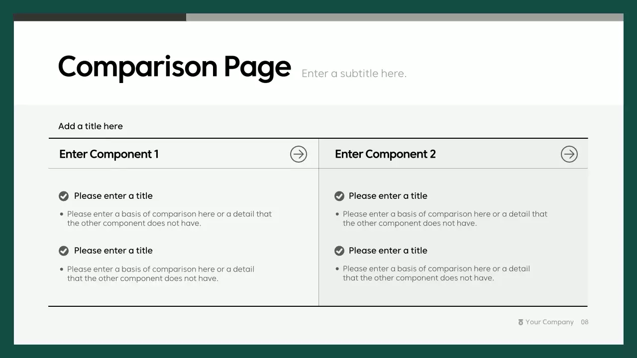 그린 모던 비즈니스 프레젠테이션