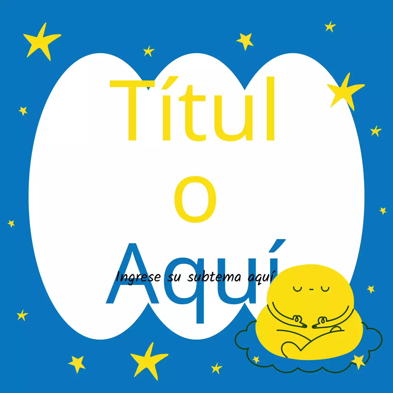 Bonita portada con marco de título en azul claro y rosa