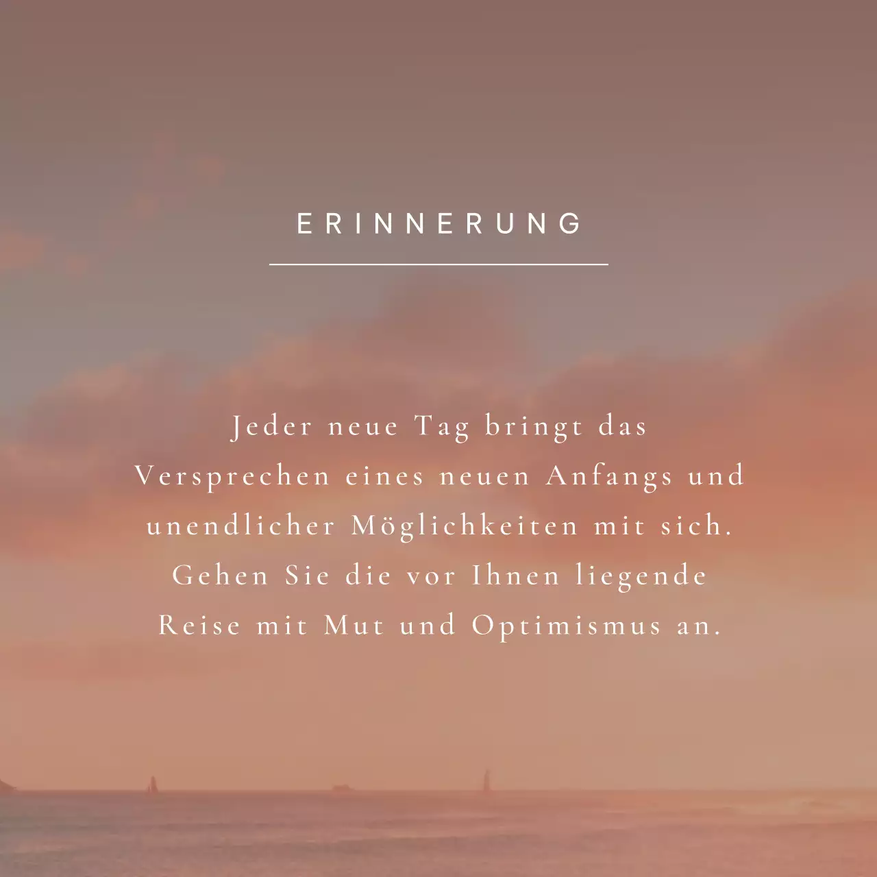 Orange Simple Motivational Quotes Werbung