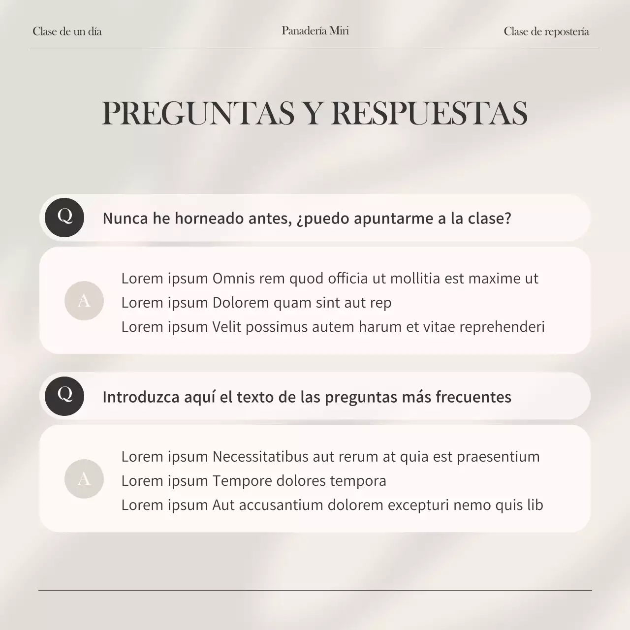 Promover una clase moderna de un día en marfil y negro