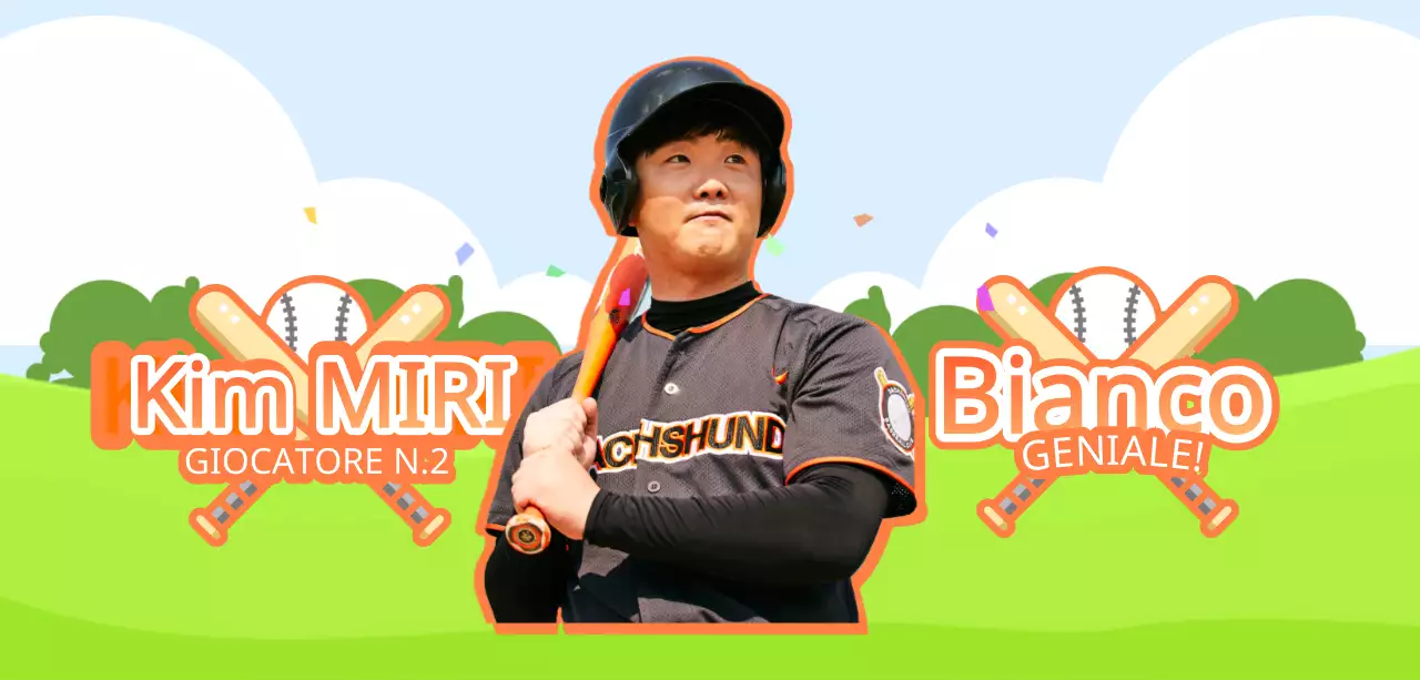 Arancione e verde campo da baseball illustrazione concetto di tifo