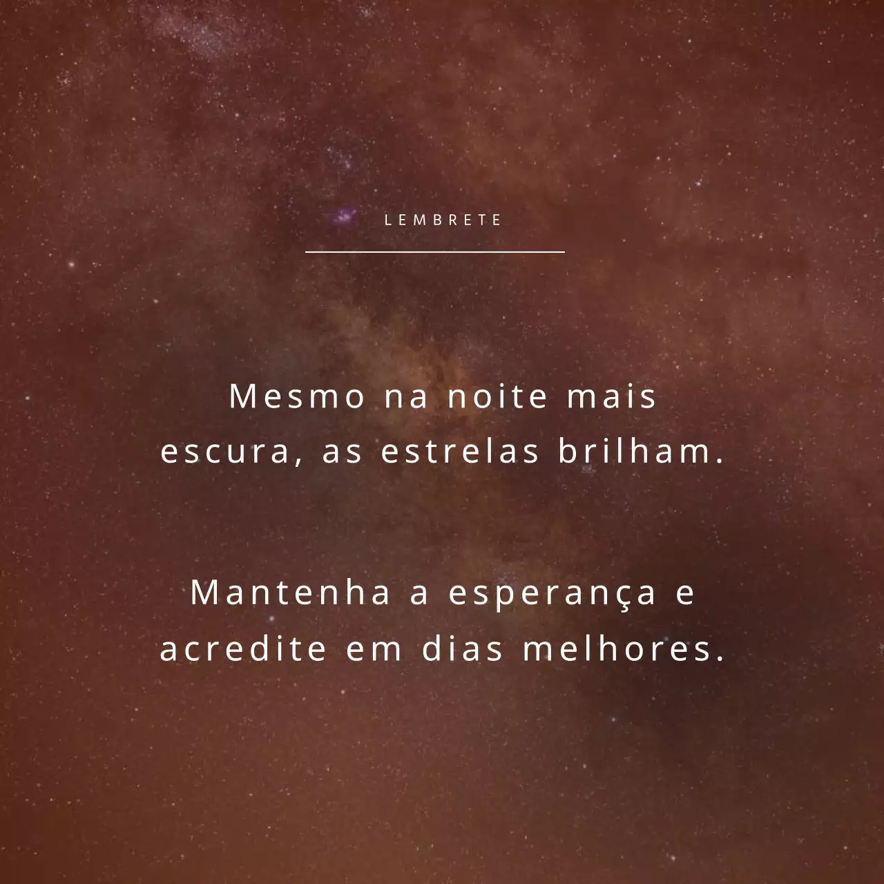 Castanho Elegante Citação de Incentivo Publicidade