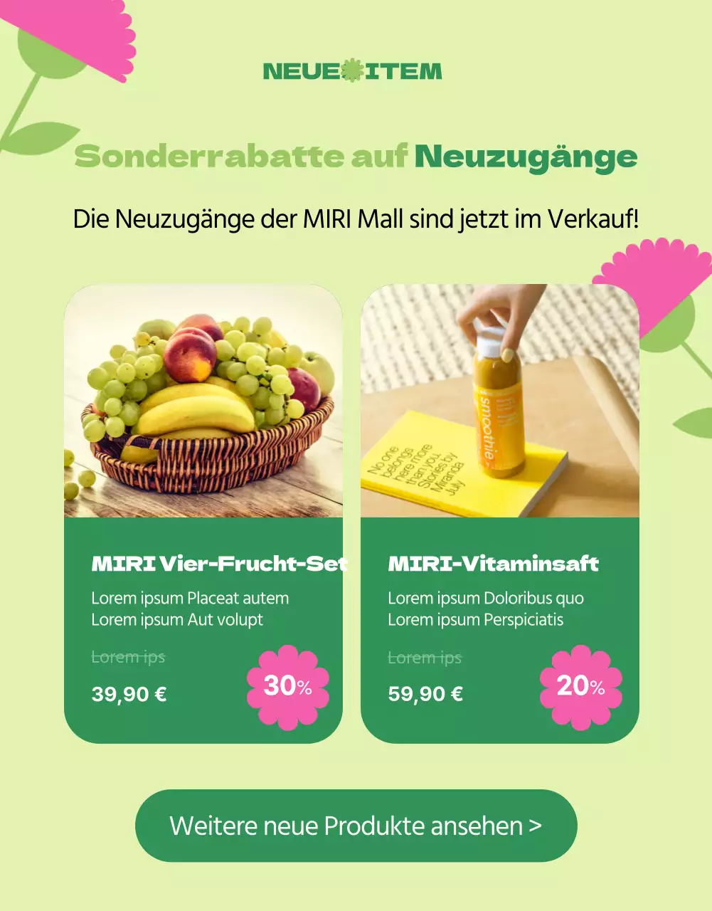 Fördern Sie einen grünen und kitschigen Heimatmonat