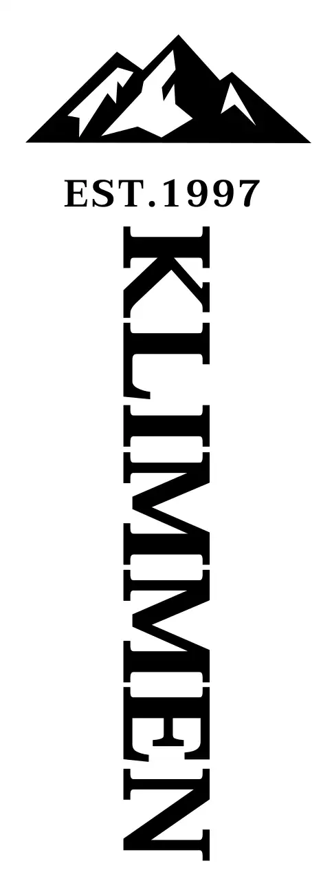 Vintage-geïnspireerde klimclub met bergillustraties en schreeflettertypes