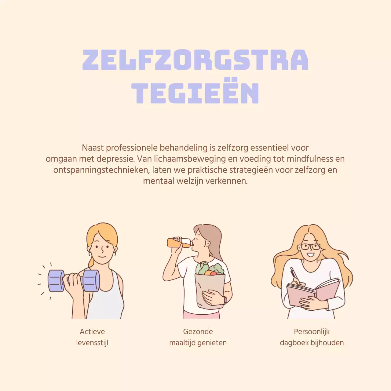 Beige basis zelfgroei