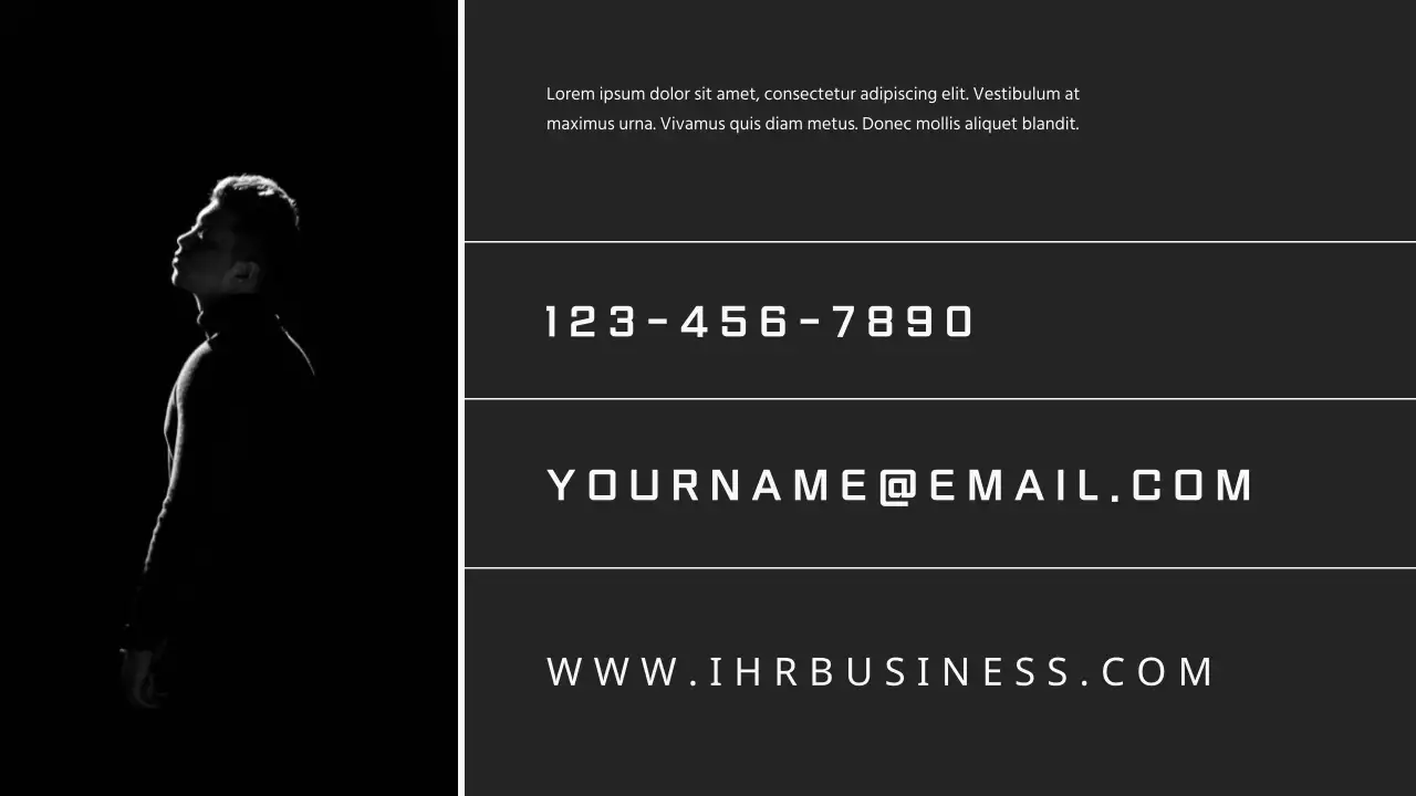 Minimalistisches Fotografen-Portfolio in Schwarz und Grau