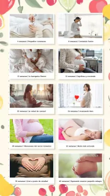 Verde Moderno Simple Embarazo Polaroid Foto Collage