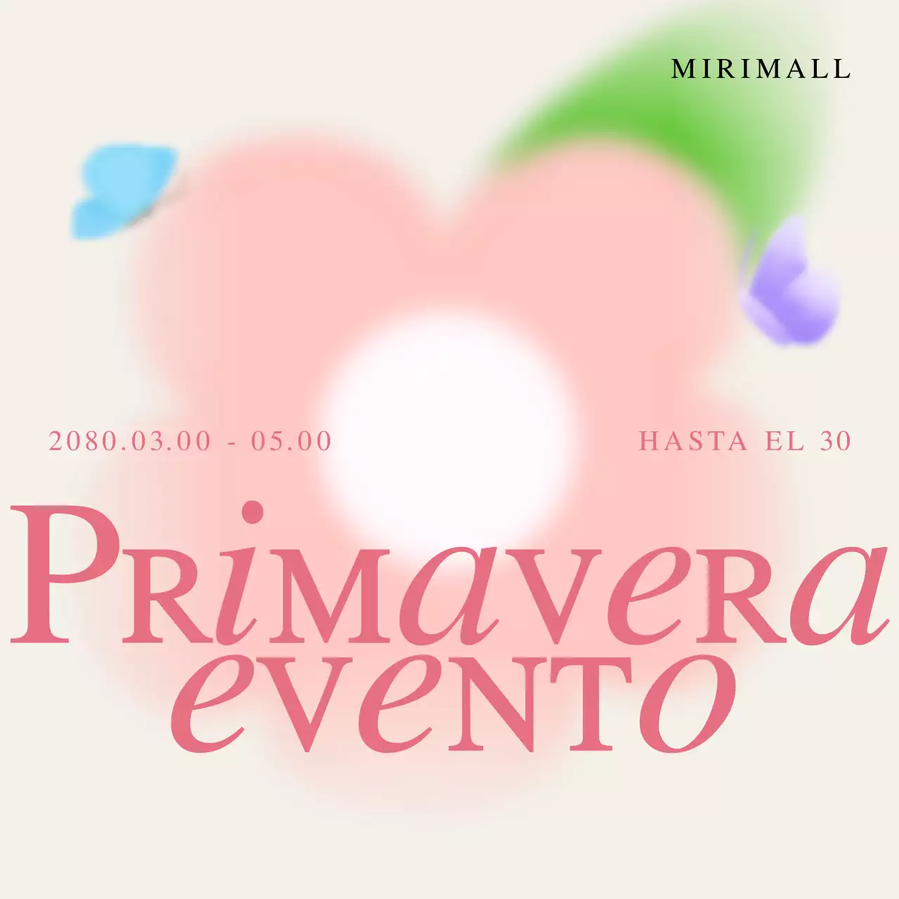 Promociona unas rebajas de primavera con el beige y el rosa de moda