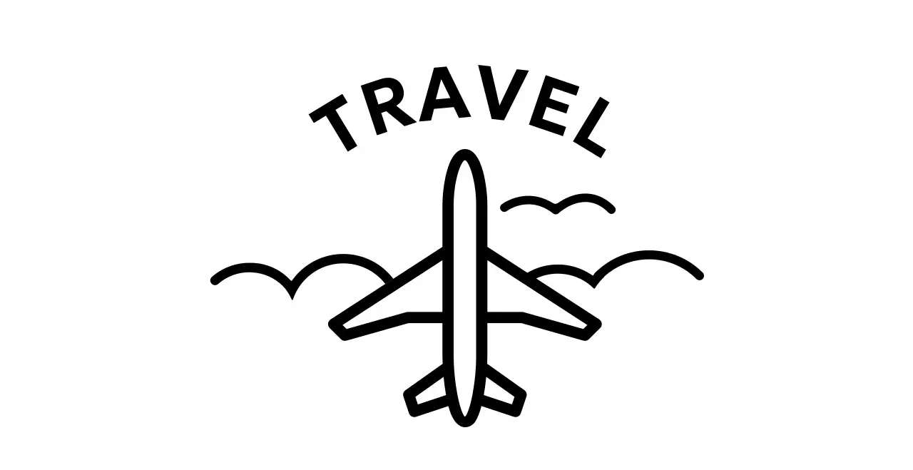 Cool and simple travel agency with airplane and cloud illustrations