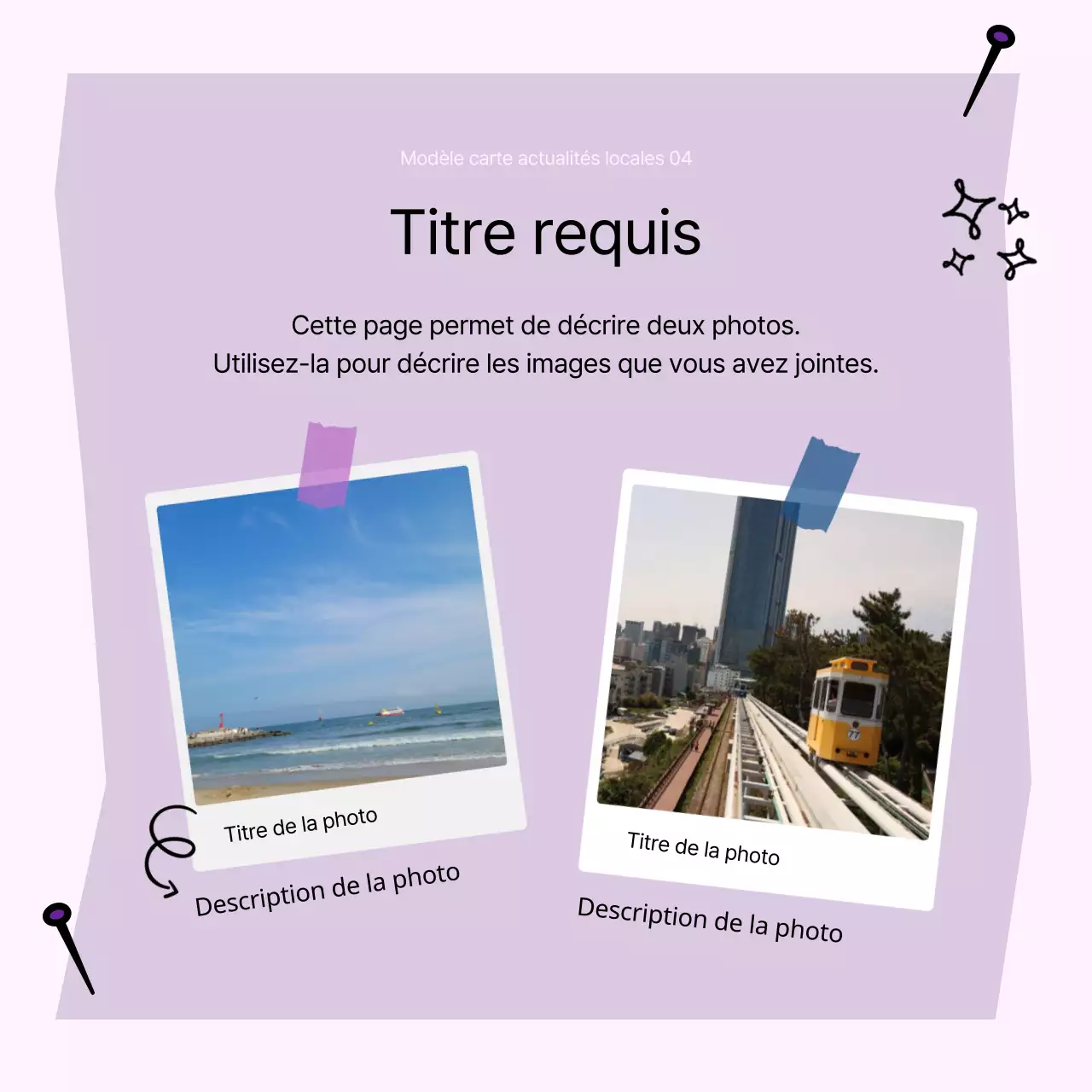 Promouvoir un modèle simple de Busan en bleu clair et noir