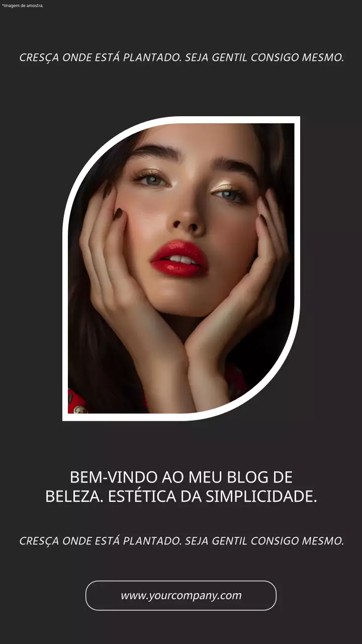 Tendência preto e branco Promoção do blogue de beleza