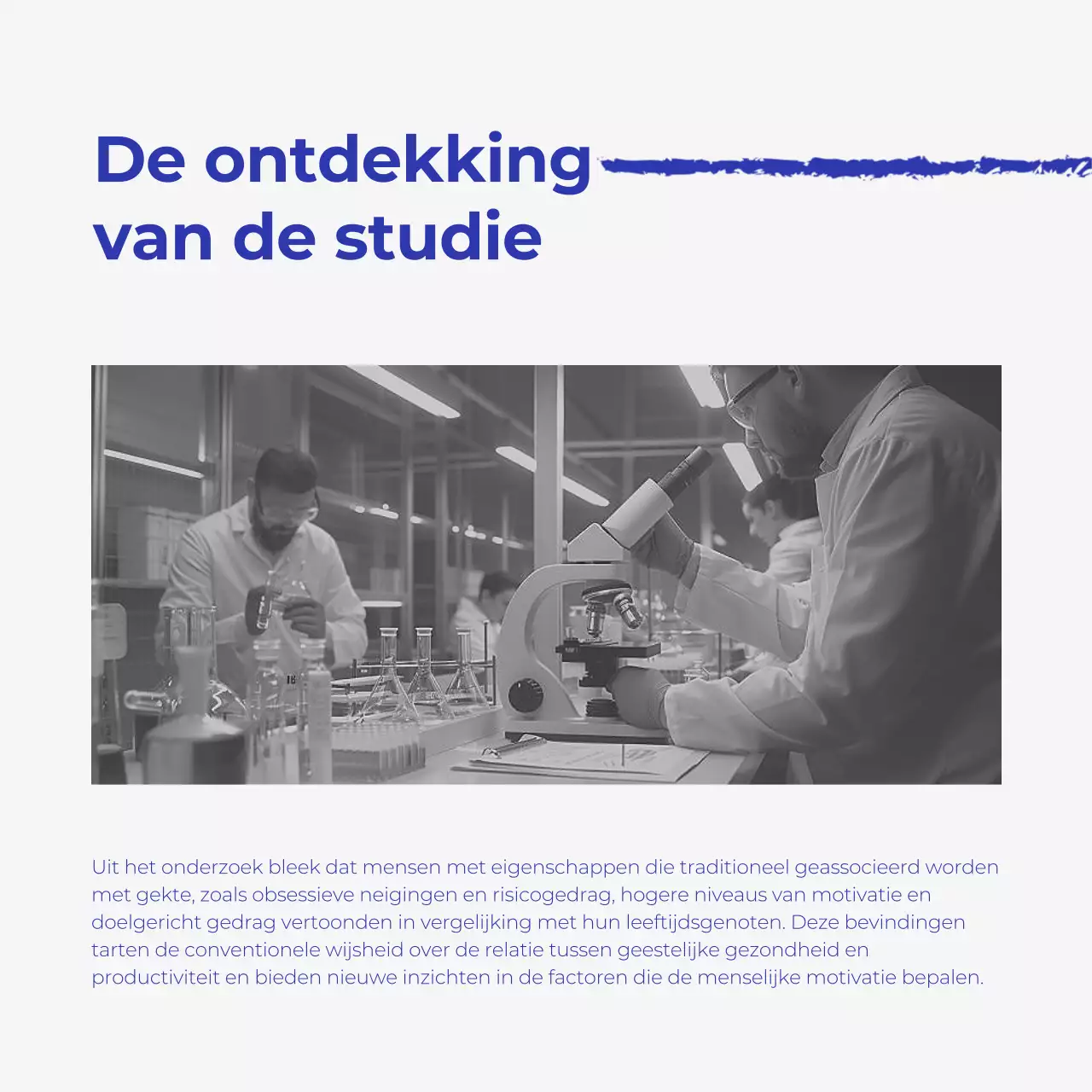 Blue Modern Medische Strategie