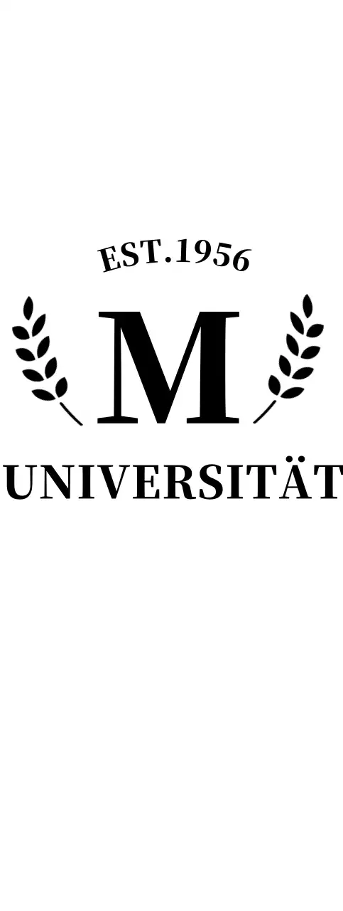 Einfaches Konzept Universität Souvenir mit Lorbeer-Logo