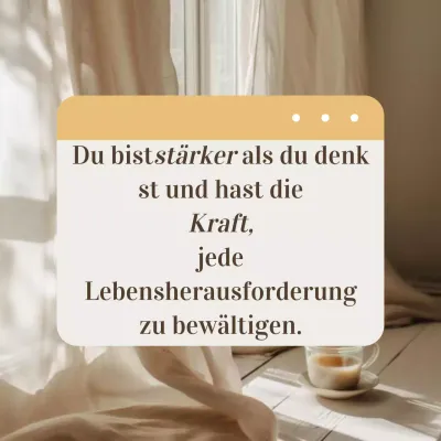 Beige Braun Modern Motivierend Geistige Gesundheit Zitat Selbst-Wachstum