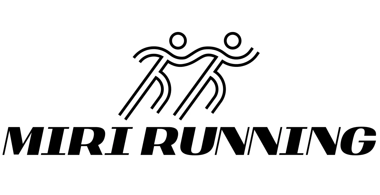 Simple running competition with runner illustrations