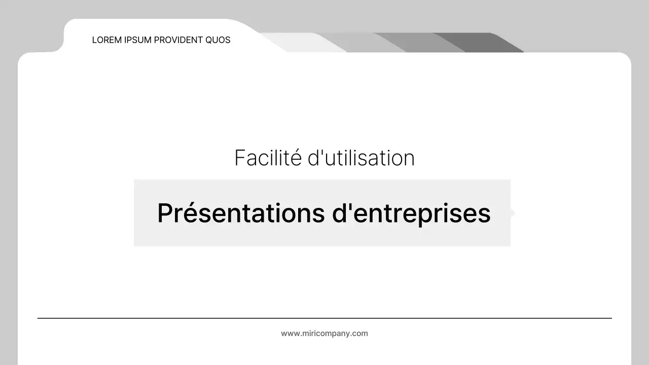 Rapports d'entreprise simples, en noir et blanc, pour les entreprises