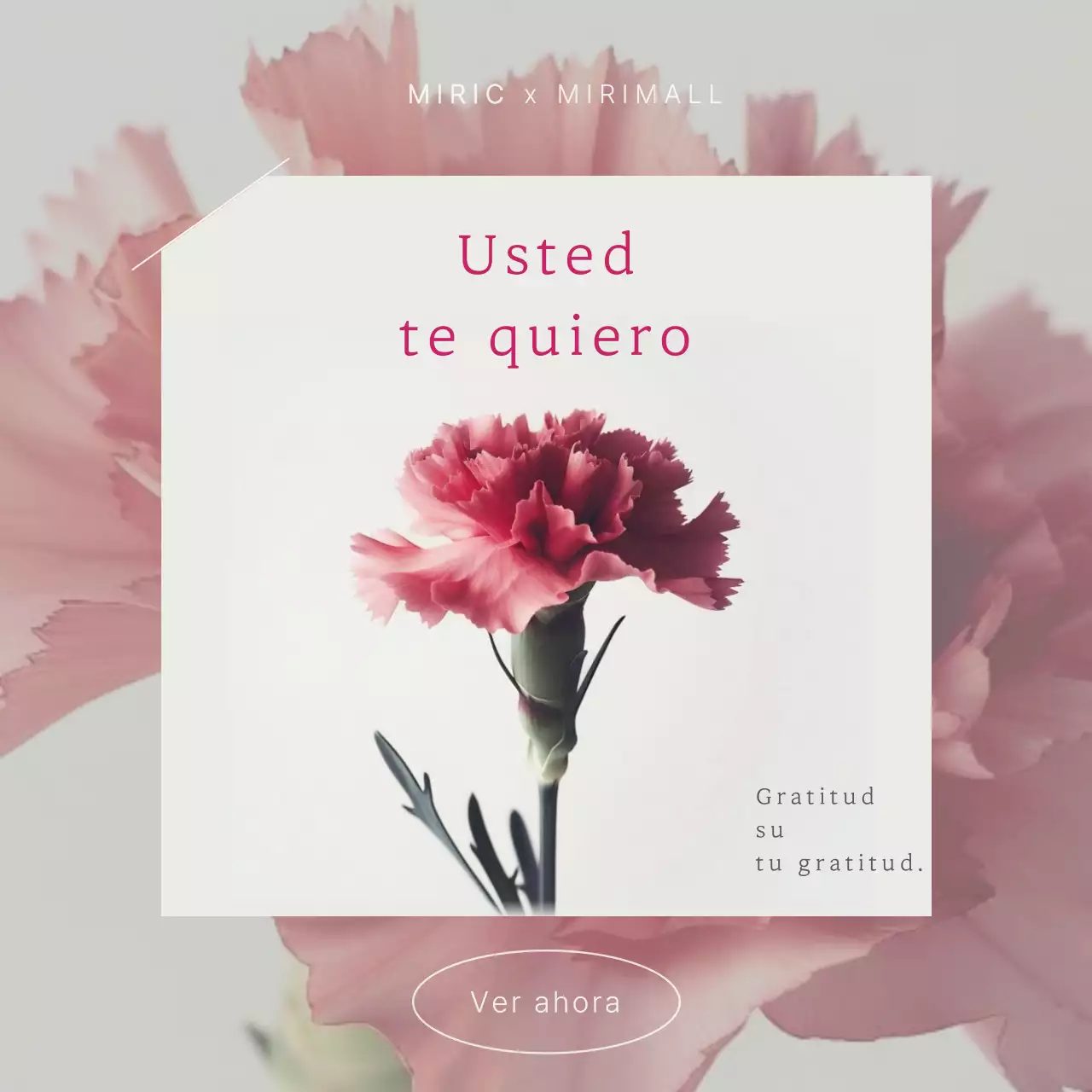 Una sencilla promoción en rosa para el Día de la Madre